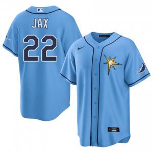 Iconic Griffin Jax #22 Blue Baseball Stitch Jersey | TBR Men Collection Edition 73951067