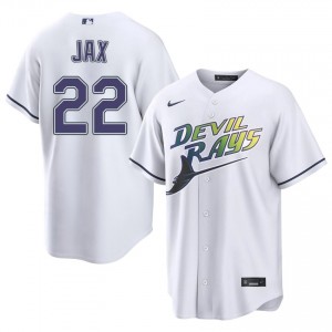 Tampa Bay Griffin Jax #22 White Men Alternate Jersey | Embroidery Replica Baseball Uniform 85986256