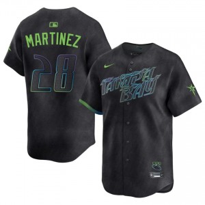 Black Nick Martinez #28 Tampa Bay Rays Baseball City Connect Stitched Jersey | Original Men Fit 58079029