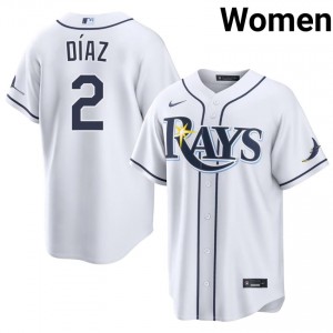 Exclusive Yandy Diaz #2 White Baseball Sewn Jersey | TBR Women Collection Edition 64354526