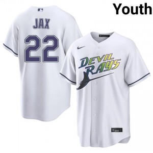 Professional Griffin Jax #22 White Alternate Baseball Embroidery Jersey | TBR Youth Collection Edition 87469347