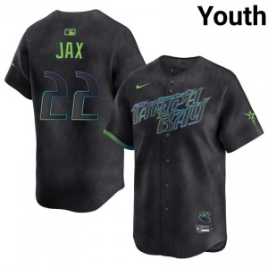Tampa Bay Griffin Jax #22 Black Youth City Connect Jersey | Stitch Licensed Baseball Uniform 66131977